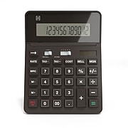 TRU RED™ TR290 12-Digit Desktop Calculator, Black
