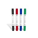 TRU RED™  MARKER DUAL TIP DRY ERASE CHISEL FINE 4/PK (Assorted)