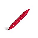 TRU  RED™ PERMANENT MARKER, FINE/UTLRA FINE, DUAL TIP, 12/PK (Red)