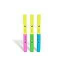 TRU RED™  HIGHLIGHTERS,CHISEL DUAL TIP, ASSORTED, 3/PK