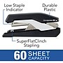 Swingline Omnipress 60 Reduced-Effort Desktop Stapler, 60-Sheet Capacity, Staples Included, Black/Grey (5000590)~#|#~s1182325_sc7