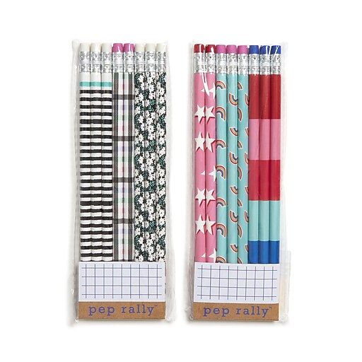Pep Rally Wooden Pencil, No. 2 Medium Lead, 8/Pack (59039) at Staples