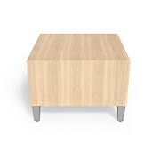 Union & Scale™ Workplace2.0™ 24" Square Laminate Cube Table, Maple Laminate (UN57449)