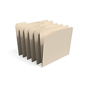 Staples Reinforced File Folders, 1/3 Cut, Letter Size, Manila, 250/Box (TR502677)