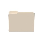 TRU RED™ Reinforced File Folders, 1/3 Cut, Letter Size, Manila, 250/Box (TR502677)