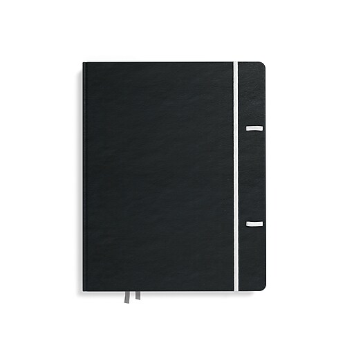 TRU RED™ Large Explore Journal, Dotted, Black (TR58430CC) Staples