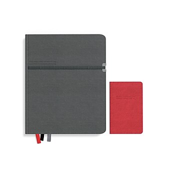 TRU RED™ Large Mastery with Pocket Journal, Charcoal/Red (TR58437)