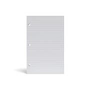 TRU RED™ College Ruled Filler Paper, 5.5" x 8.5", White, 100 Sheets/Pack (TR12301)