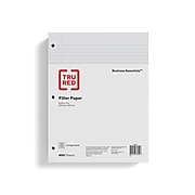 TRU RED™ College Ruled Filler Paper, 8.5" x 11", White, 400 Sheets/Pack, 12 Packs/Carton (TR27521)