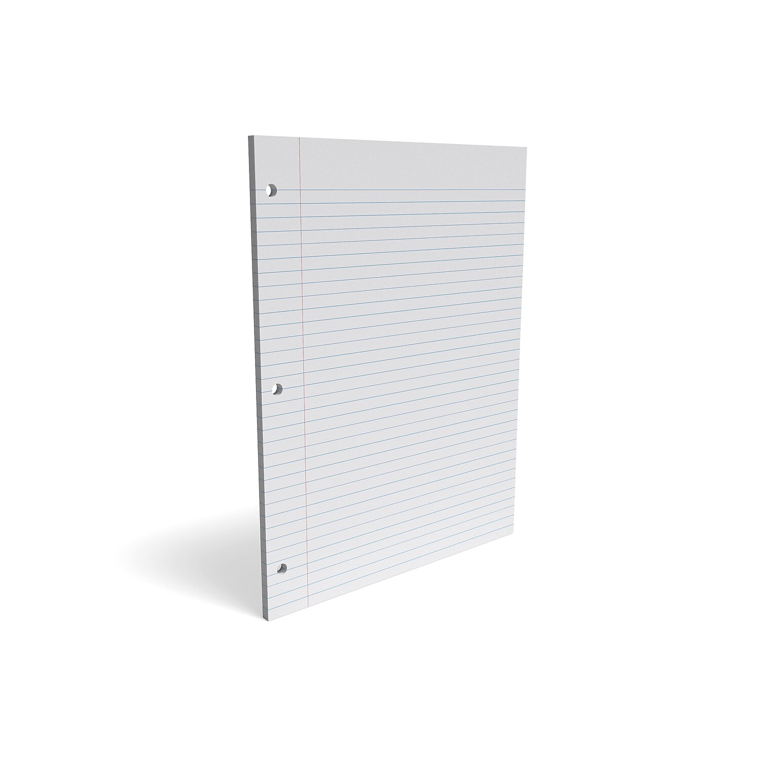 Staples Reinforced Filler Paper College Ruled 81/2" x 11" 12 pack