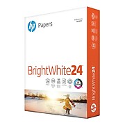 HP BrightWhite24 8.5" x 11" Color Copy Paper, 24 lbs., 100 Brightness, 500/Ream (HPB1124)