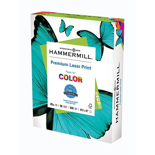 HammerMill® Heavyweight Laser Print Paper, 28 lb., 8 1/2" x 11", Ream