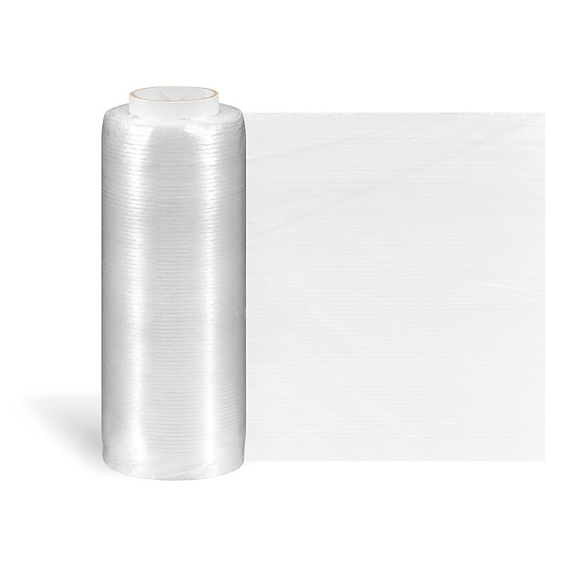 14.5" x 1450' 30 Gauge Pre-Stretched Stretch Wrap, Clear, 4/Carton (ST1805168) image 1
