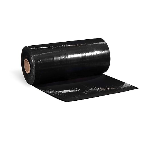 20" x 5000' 80 Gauge Blown Machine Length Stretch Wrap, Black (CW58524