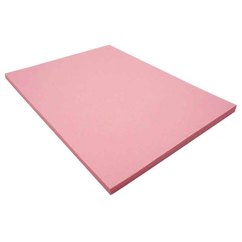 Riverside 3D 9" x 12" Construction Paper, Pink, 50 Sheets (P103591) image 1