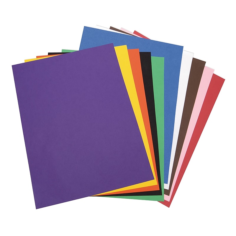 Tru-Ray 9" x 12" Construction Paper, Assorted Colors, 50 Sheets (P103031) image 1