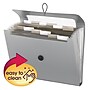 Smead Heavy Duty Step Index Organizer, 12-Pocket, Letter, Poly, Silver (70903)~#|#~s1184675_sc7