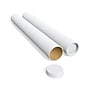 3" x 24" Mailing Tube with Caps, White, 12/Box (ST55304)~#|#~s1184770_sc7