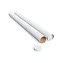 3" x 36" Mailing Tube with Caps, White, 12/Carton (ST55306)~#|#~s1184774_sc7