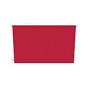 Staples Reinforced Hanging File Folders, 5-Tab, Legal Size, Assorted Colors, 25/Box (TR18657)