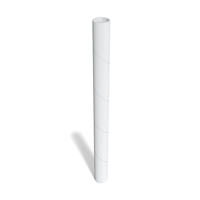 4" x 36" Snap Cap Mailing Tube, White (ZSTAP40368W) image 1