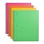 Pep Rally 1-Subject Notebook, 8" x 10.5", College Ruled, 100 Sheets, Assorted Bright Colors, Each (58682M)~#|#~s1184907_sc7