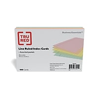 100PK TRU RED 4x6-inch Index Cards Lined TR51015 Deals