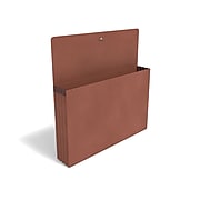 TRU RED™ Reinforced Expanding Wallet, Elastic Closure, Letter Size, Brown, 10/Box (TR422675)