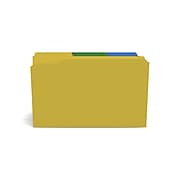 Staples File Folders, 1/3 Cut, Legal Size, Assorted Colors, 100/Box (TR344939)