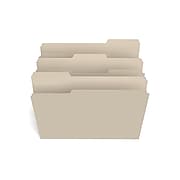Staples File Folder, 1/3 Cut Tab, Letter Size, Manila, 100/Box (TR56675)