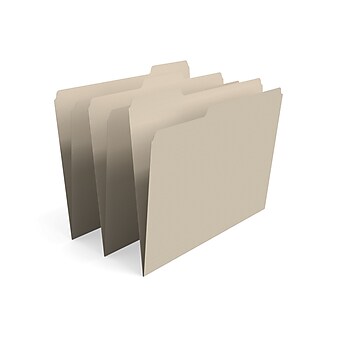 Staples® File Folder, 1/3-Cut Tab, Letter Size, Manila, 500/Carton (ST56675CT)