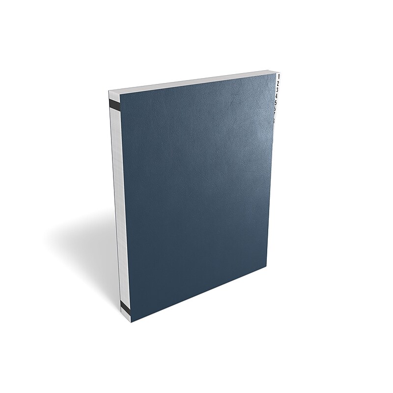 Staples EveryDay Pressboard Indexed Desk File, Numerical Index, Blue (ST120006-CC) image 1