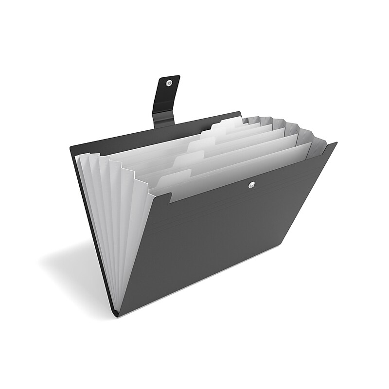 TRU RED™ Moisture Resistant Plastic Accordion Files, 7-Pocket, Letter Size, Assorted Colors (TR51843) image 1