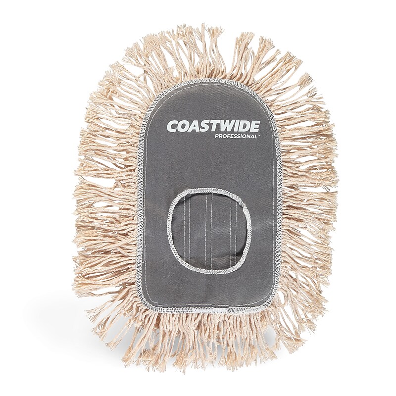 Coastwide Professional™ Cut-End Wedge Dust Mop Head, Cotton, White (CW56762) image 1