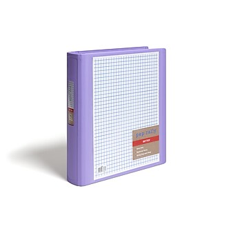 Pep Rally Heavy Duty 1 1/2" 3-Ring Better Binders, D-Ring, Lilac (58592)