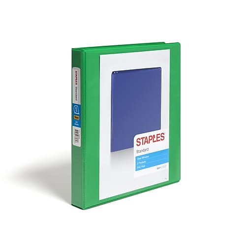 staples 1 2 3 ring view binder