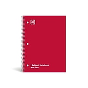 TRU RED™ 1-Subject Notebook, 8" x 10.5", Wide Ruled, 70 Sheets, Each (TR54893)
