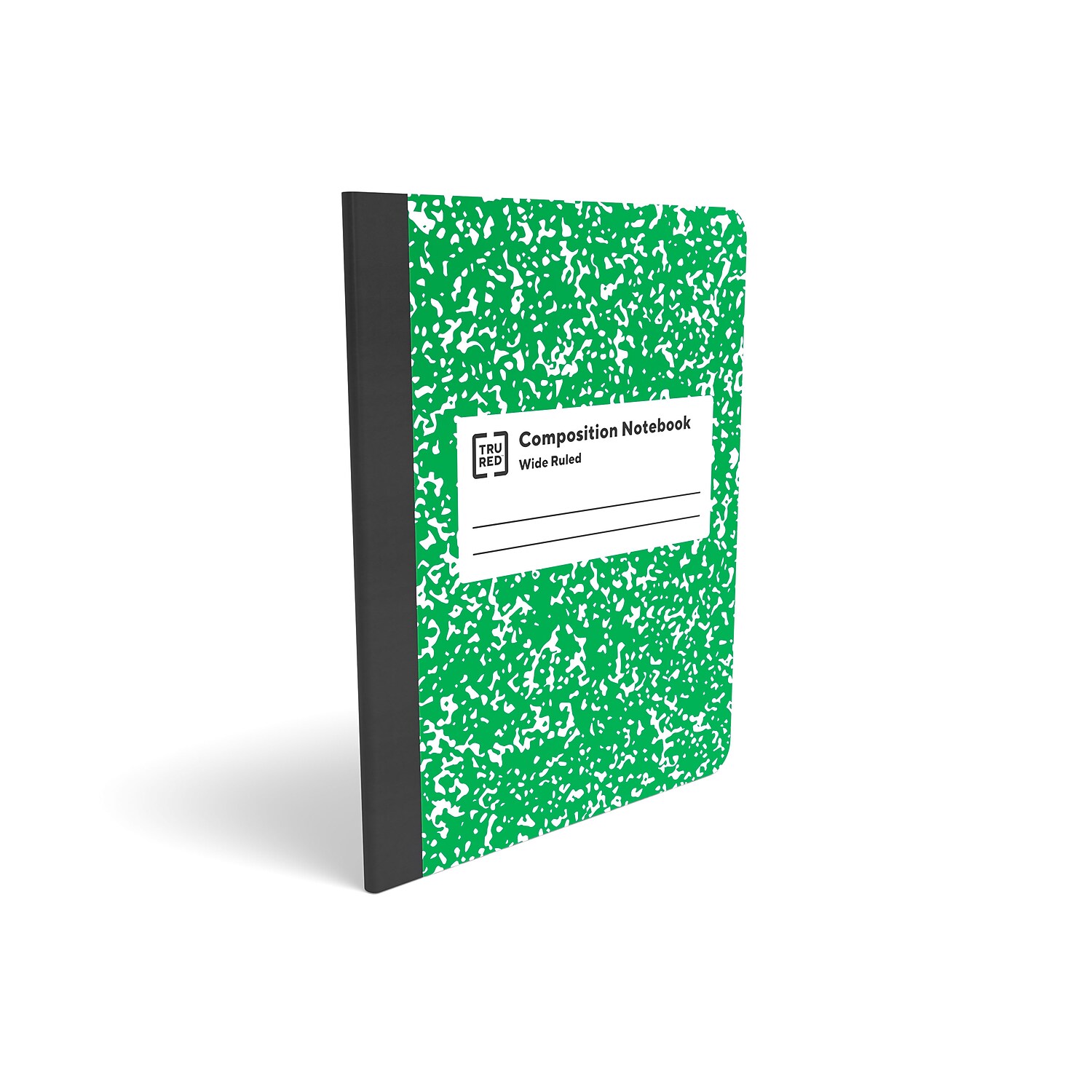 Staples Composition Notebook 9.75" x 7.5" Wide Ruled 100 Sh. Green