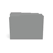 Staples Reinforced File Folder, 1/3 Cut, Letter Size, Gray, 100/Box (TR508895)