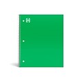TRU RED™ Premium 1-Subject Notebook, 8" x 10.5", Wide Ruled, 100 Sheets, Green, 12 Notebooks/Carton (TR51452CT)