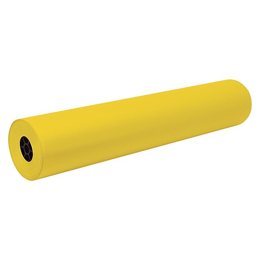 Decorol Flame Retardant Paper Roll, 36" x 1,000', Yellow (P101201