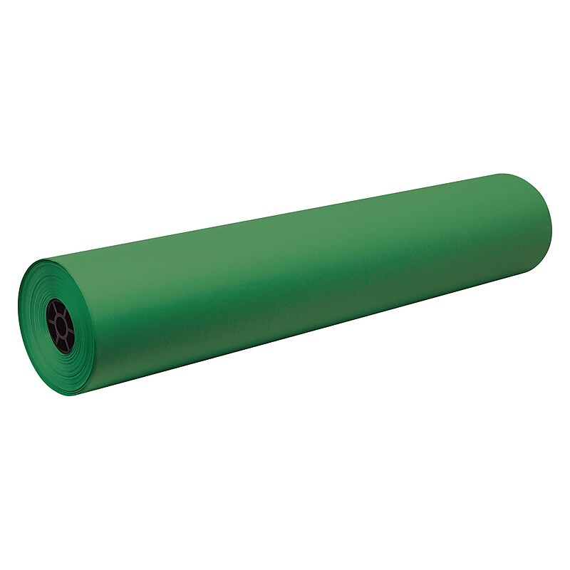 Decorol Flame Retardant Paper Roll, 36" x 1,000', Festive Green (P101202) image 1