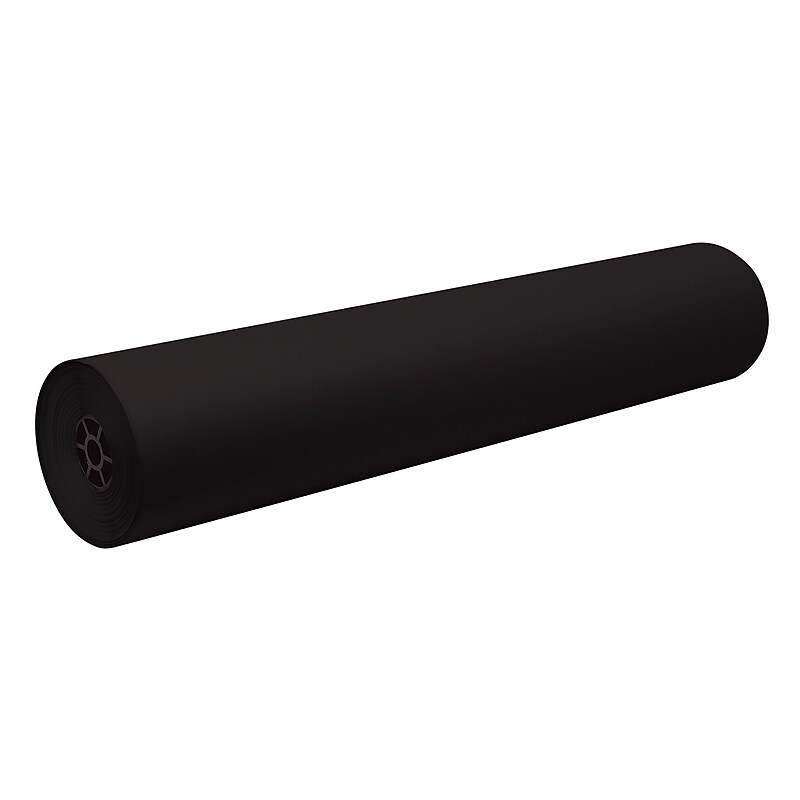 Decorol Flame Retardant Paper Roll, 36" x 1,000', Black (P101209) image 1