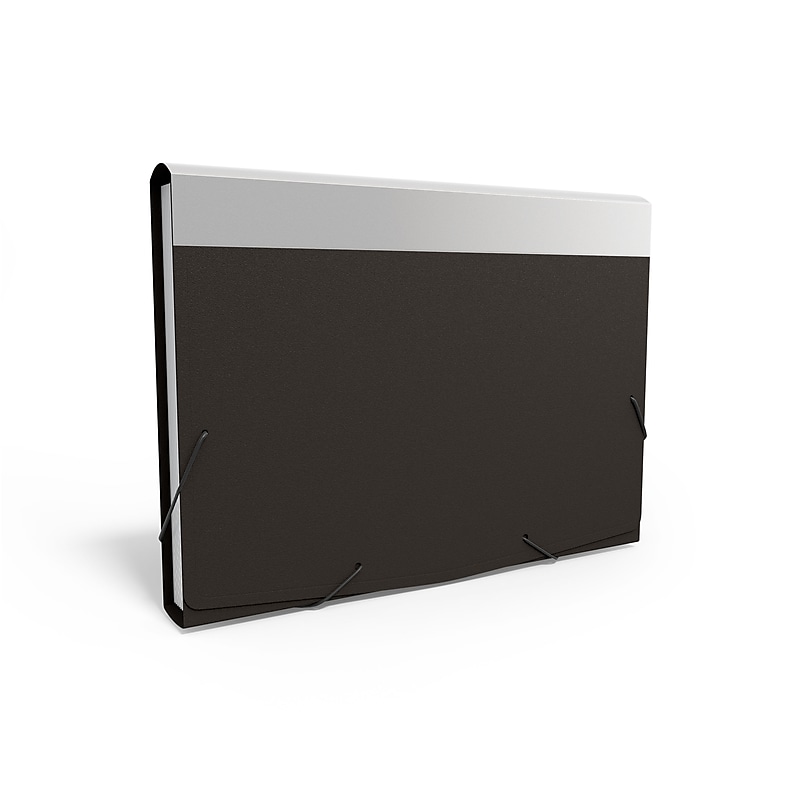 TRU RED™ Moisture Resistant Plastic Accordion File, 13-Pocket, Letter Size, Black (TR10769) image 1