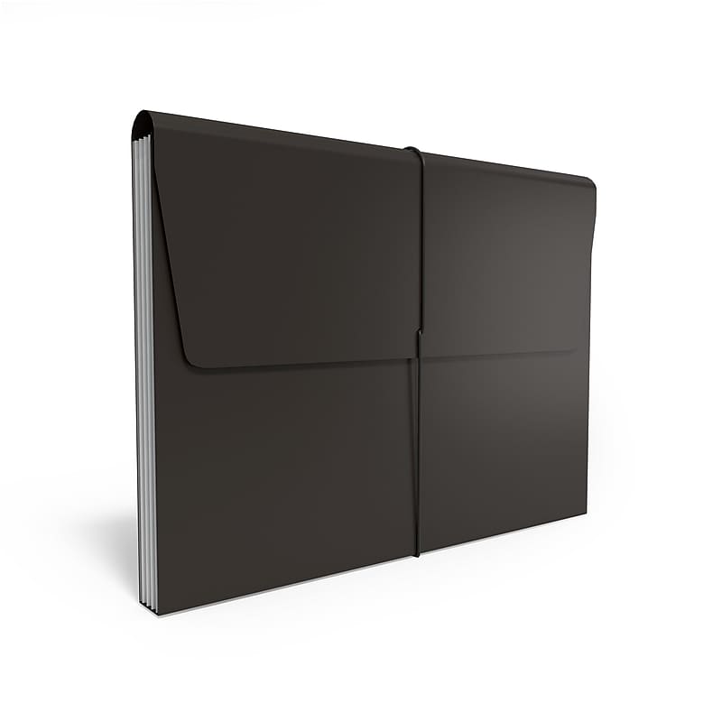 TRU RED™ Moisture Resistance Plastic Accordion Files, 4-Pocket, Letter Size, Assorted Colors (TR51845) image 1