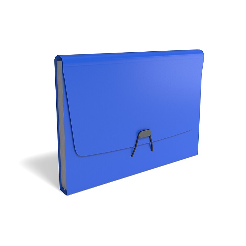 TRU RED Reinforced Plastic Accordion File, 13-Pocket, Letter Size, Assorted Colors (TR51832) image 1