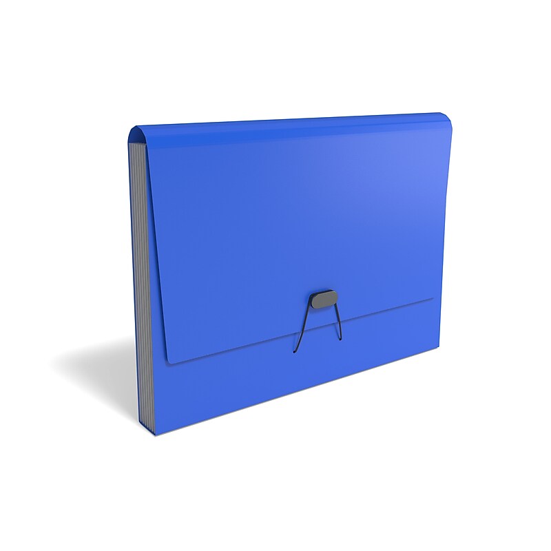 TRU RED Moisture Resistant Reinforced Plastic Accordion Files, 7-Pocket, Letter Size, Assorted Colors (TR51833) image 1