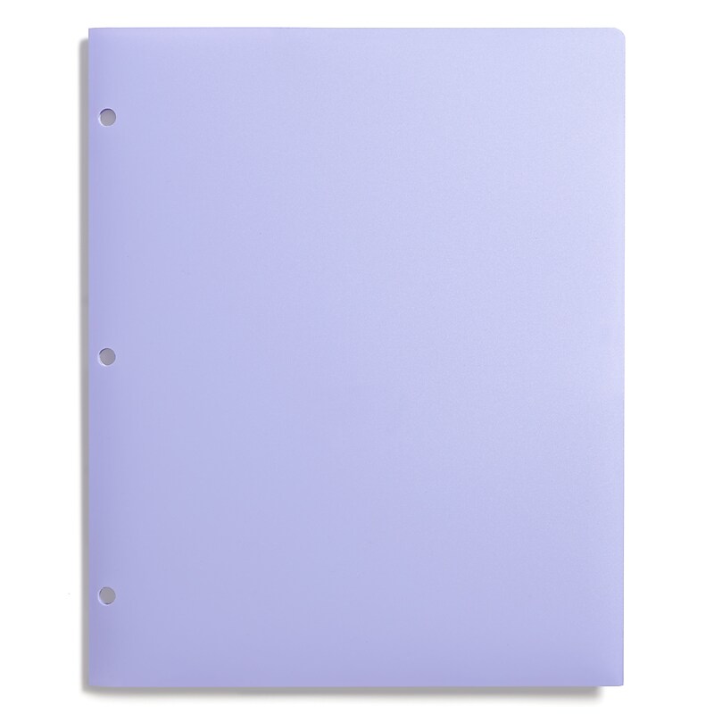 Pep Rally 3-Hole Punched 2-Pocket Presentation Folder, Lilac (58544) image 1