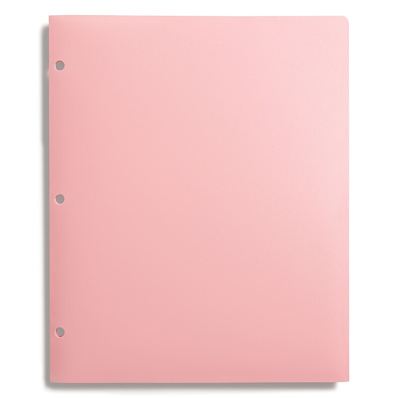 Pep Rally 3-Hole Punched 2-Pocket Presentation Folder, Pink (58545) image 1