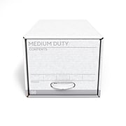TRU RED™ Medium Duty File Drawers, Letter, White/Gray, 6/Carton (TR59225)
